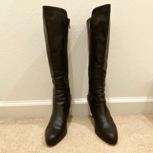 Tata Shoes - Lambskin Leather Keen-High Heel Boots US 8